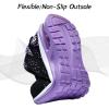imagePERSOUL Kids Shoes for Boys Girls Children Tennis Sports Athletic School Running SneakersViolet1
