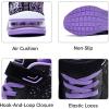 imagePERSOUL Kids Shoes for Boys Girls Children Tennis Sports Athletic School Running SneakersViolet1