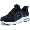 imagePERSOUL Kids Air Running Shoes Boys Girls Slip On Tennis Athletic Sneakers Breathable Lightweight Walking School Jogging Non Slip Footwear Black Big Kid 25