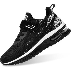 imagePERSOUL Kids Shoes for Boys Girls Children Tennis Sports Athletic School Running SneakersBlack1