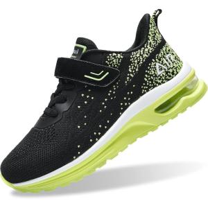 imagePERSOUL Kids Shoes for Boys Girls Children Tennis Sports Athletic School Running SneakersGreen