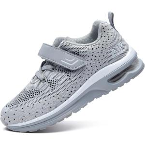 imagePERSOUL Kids Shoes for Boys Girls Children Tennis Sports Athletic School Running SneakersGrey