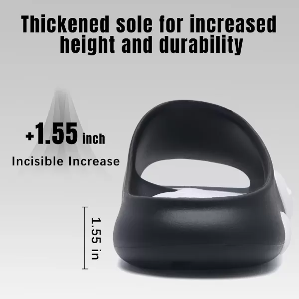 Cloud Slides for Women and Men Pillow Slippers Adjustable Strap Non-Slip Comfort Sandals for Bathroom Shower