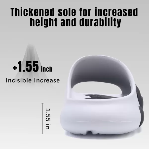 Cloud Slides for Women and Men Pillow Slippers Adjustable Strap Non-Slip Comfort Sandals for Bathroom Shower