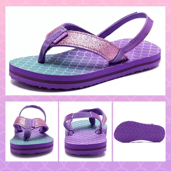 WateLves Girls &amp; Boys Kids Flip Flop Summer Slide Sandals Slip on Suitable for Bath Shower Beach Pool 