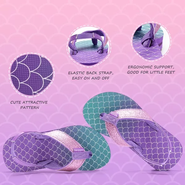WateLves Girls &amp; Boys Kids Flip Flop Summer Slide Sandals Slip on Suitable for Bath Shower Beach Pool 