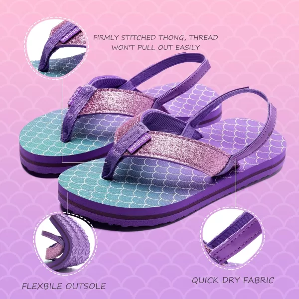 WateLves Girls &amp; Boys Kids Flip Flop Summer Slide Sandals Slip on Suitable for Bath Shower Beach Pool 