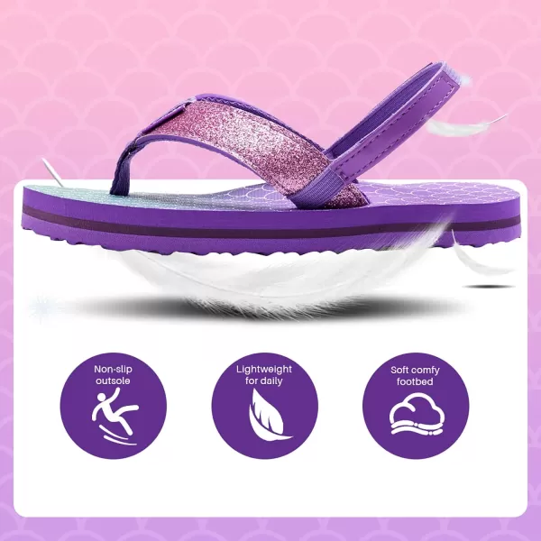 WateLves Girls &amp; Boys Kids Flip Flop Summer Slide Sandals Slip on Suitable for Bath Shower Beach Pool 