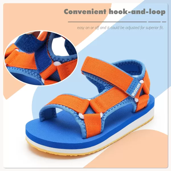 WateLves Kids Boys Girls Summer Outdoor Sandals for Adjustable Strap Open Toe Outdoor Beach Shoes
