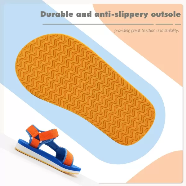 WateLves Kids Boys Girls Summer Outdoor Sandals for Adjustable Strap Open Toe Outdoor Beach Shoes