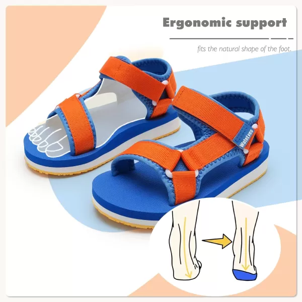 WateLves Kids Boys Girls Summer Outdoor Sandals for Adjustable Strap Open Toe Outdoor Beach Shoes