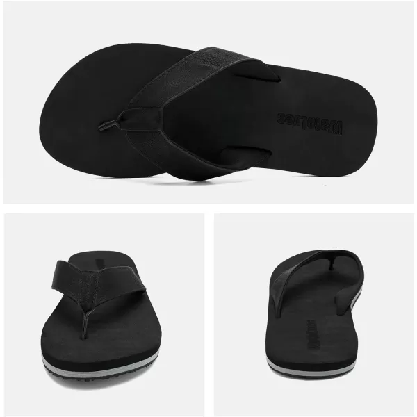 WateLves Mens-Flip-Flops-Thong-Sandals-with-Arch-Support Lightweight-Water-Shoes Open-Toe Comfort Summer-Beach-Slippers for Pool-Showers-Dorms Indoor-Outdoor