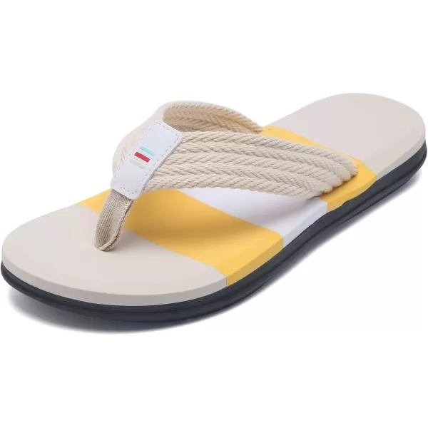 WateLves Mens-Flip-Flops-Thong-Sandals-with-Arch-Support Lightweight-Water-Shoes Open-Toe Comfort Summer-Beach-Slippers for Pool-Showers-Dorms Indoor-Outdoor