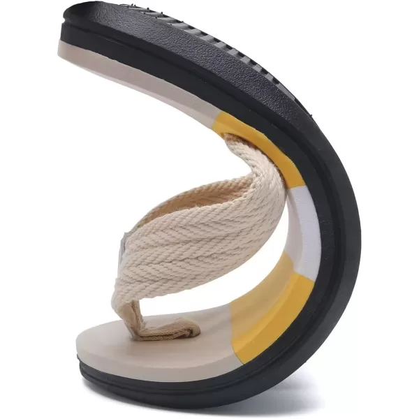 WateLves Mens-Flip-Flops-Thong-Sandals-with-Arch-Support Lightweight-Water-Shoes Open-Toe Comfort Summer-Beach-Slippers for Pool-Showers-Dorms Indoor-Outdoor