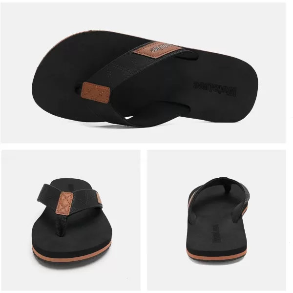 WateLves Mens-Flip-Flops-Thong-Sandals-with-Arch-Support Lightweight-Water-Shoes Open-Toe Comfort Summer-Beach-Slippers for Pool-Showers-Dorms Indoor-Outdoor