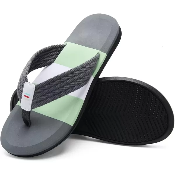 WateLves Mens-Flip-Flops-Thong-Sandals-with-Arch-Support Lightweight-Water-Shoes Open-Toe Comfort Summer-Beach-Slippers for Pool-Showers-Dorms Indoor-Outdoor
