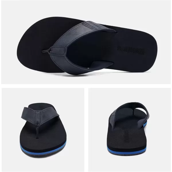 WateLves Mens-Flip-Flops-Thong-Sandals-with-Arch-Support Lightweight-Water-Shoes Open-Toe Comfort Summer-Beach-Slippers for Pool-Showers-Dorms Indoor-Outdoor