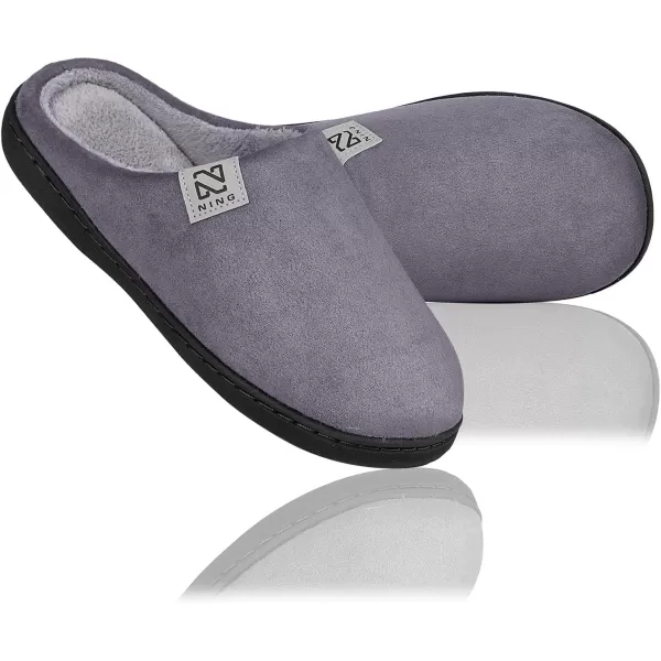 WateLves Men's and Women's Classic Memory Foam Slippers Comfort Plush Lining House Shoes for Indoor &amp; Outdoor