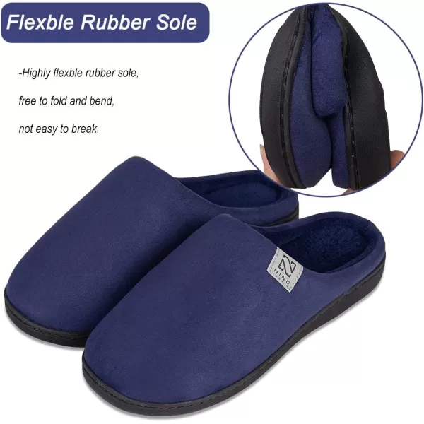 WateLves Men's and Women's Classic Memory Foam Slippers Comfort Plush Lining House Shoes for Indoor &amp; Outdoor