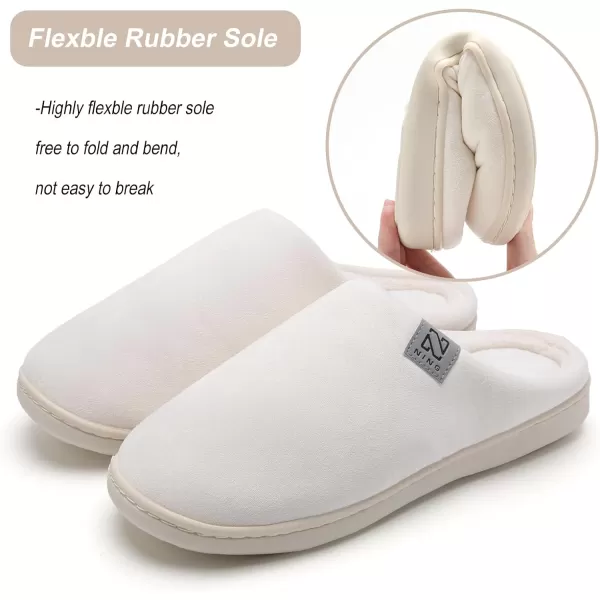 WateLves Men's and Women's Classic Memory Foam Slippers Comfort Plush Lining House Shoes for Indoor &amp; Outdoor
