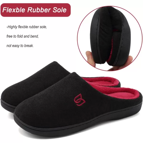 WateLves Men's and Women's Classic Memory Foam Slippers Comfort Plush Lining House Shoes for Indoor &amp; Outdoor