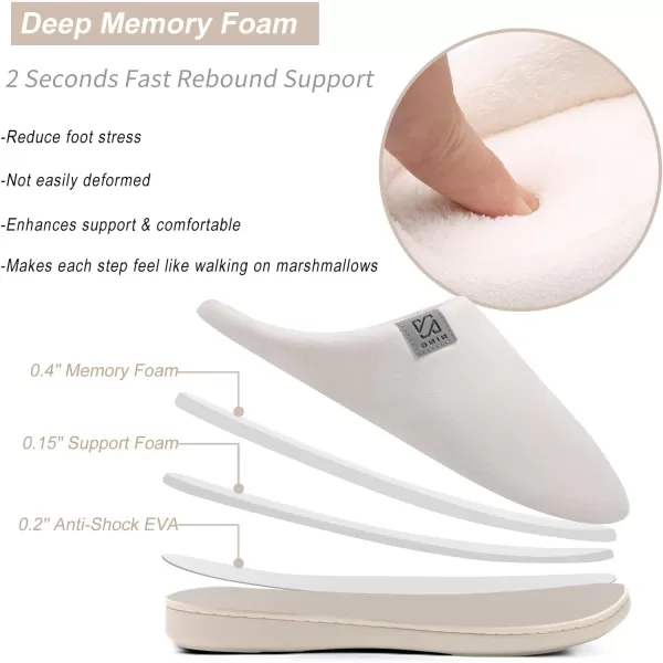 WateLves Men's and Women's Classic Memory Foam Slippers Comfort Plush Lining House Shoes for Indoor &amp; Outdoor