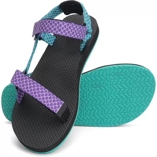 WateLves Womens-Sport-Sandals Outdoor-Hiking-with-Arch-Support Comfortable Webbing-Water-Athletic Beach-Shoes for Travel-Walking-Trekking-Camping