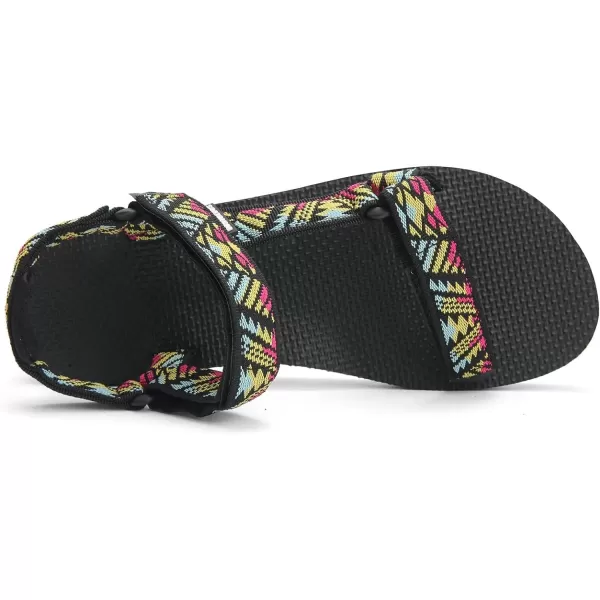 WateLves Womens-Sport-Sandals Outdoor-Hiking-with-Arch-Support Comfortable Webbing-Water-Athletic Beach-Shoes for Travel-Walking-Trekking-Camping
