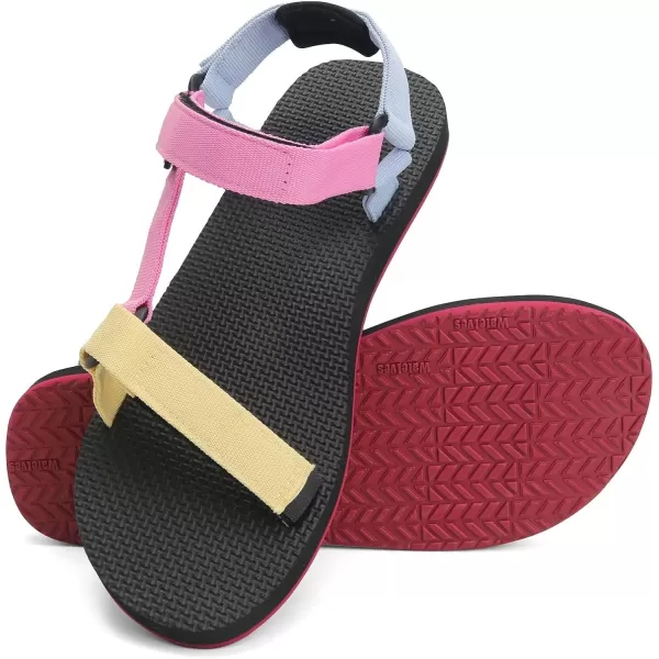WateLves Womens-Sport-Sandals Outdoor-Hiking-with-Arch-Support Comfortable Webbing-Water-Athletic Beach-Shoes for Travel-Walking-Trekking-Camping