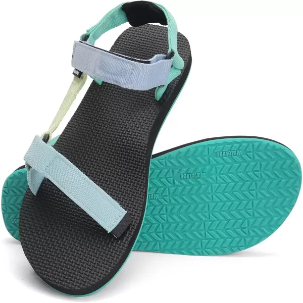 WateLves Womens-Sport-Sandals Outdoor-Hiking-with-Arch-Support Comfortable Webbing-Water-Athletic Beach-Shoes for Travel-Walking-Trekking-Camping