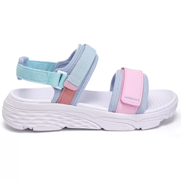 WateLves Womens-Sport-Sandals Outdoor-Hiking-with-Arch-Support Comfortable Webbing-Water-Athletic Beach-Shoes for Travel-Walking-Trekking-Camping