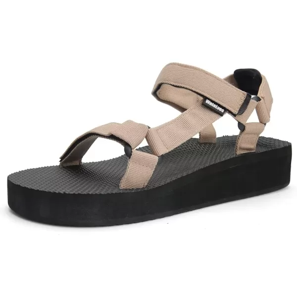 WateLves Womens-Sport-Sandals Outdoor-Hiking-with-Arch-Support Comfortable Webbing-Water-Athletic Beach-Shoes for Travel-Walking-Trekking-Camping