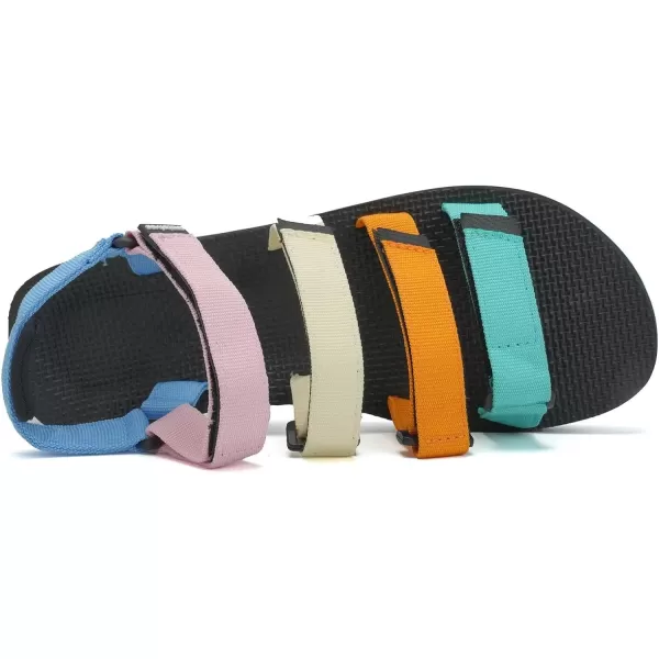 WateLves Womens-Sport-Sandals Outdoor-Hiking-with-Arch-Support Comfortable Webbing-Water-Athletic Beach-Shoes for Travel-Walking-Trekking-Camping