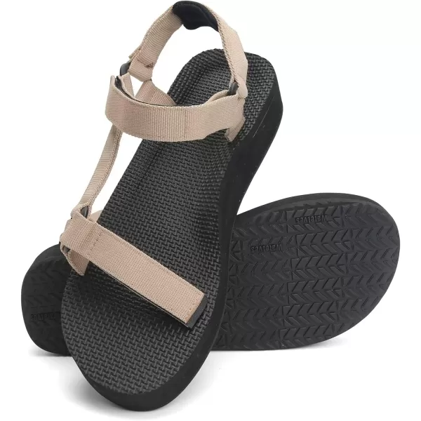 WateLves Womens-Sport-Sandals Outdoor-Hiking-with-Arch-Support Comfortable Webbing-Water-Athletic Beach-Shoes for Travel-Walking-Trekking-Camping