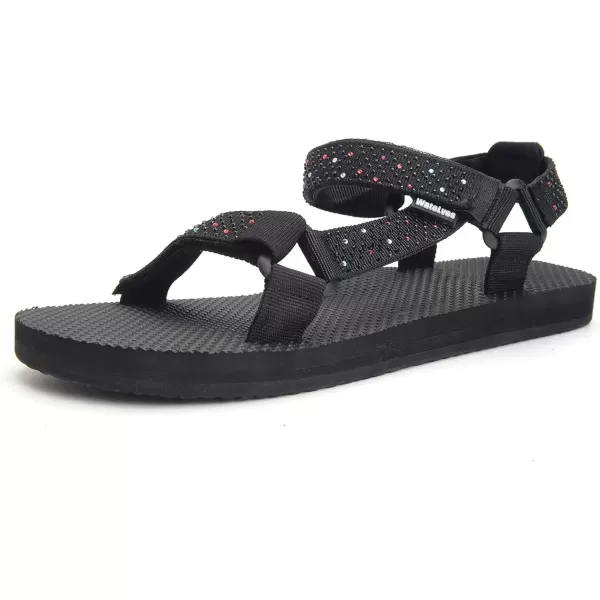 WateLves Womens-Sport-Sandals Outdoor-Hiking-with-Arch-Support Comfortable Webbing-Water-Athletic Beach-Shoes for Travel-Walking-Trekking-Camping