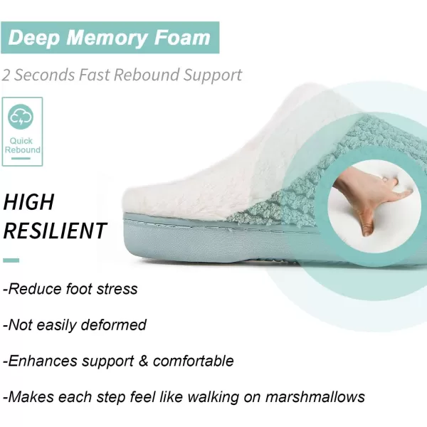 Women's Memory Foam Slippers Comfort Wool-Like Plush Fleece Lined House Shoes for Indoor &amp; Outdoor