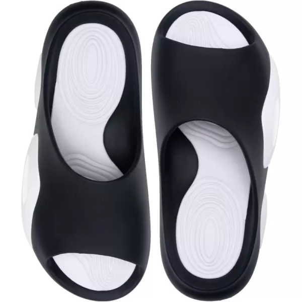 Cloud Slides for Women and Men Pillow Slippers Adjustable Strap Non-Slip Comfort Sandals for Bathroom Shower