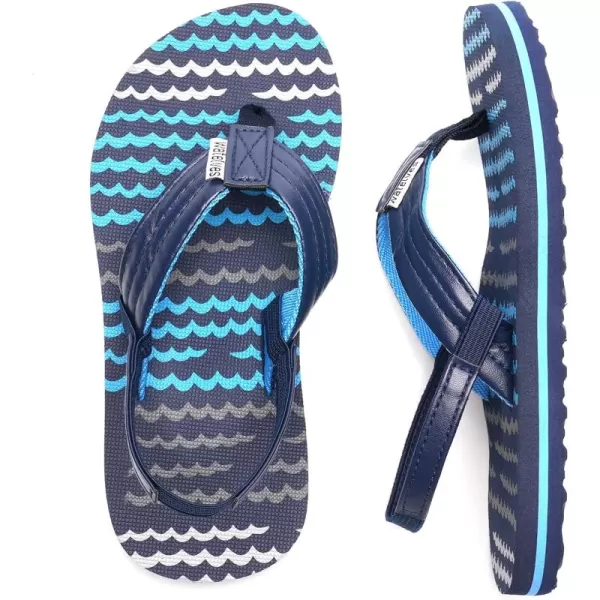 WateLves Girls &amp; Boys Kids Flip Flop Summer Slide Sandals Slip on Suitable for Bath Shower Beach Pool 