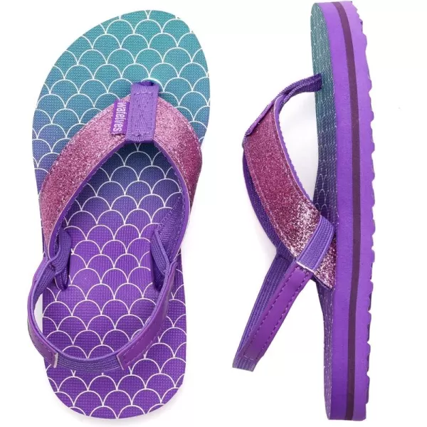 WateLves Girls &amp; Boys Kids Flip Flop Summer Slide Sandals Slip on Suitable for Bath Shower Beach Pool 