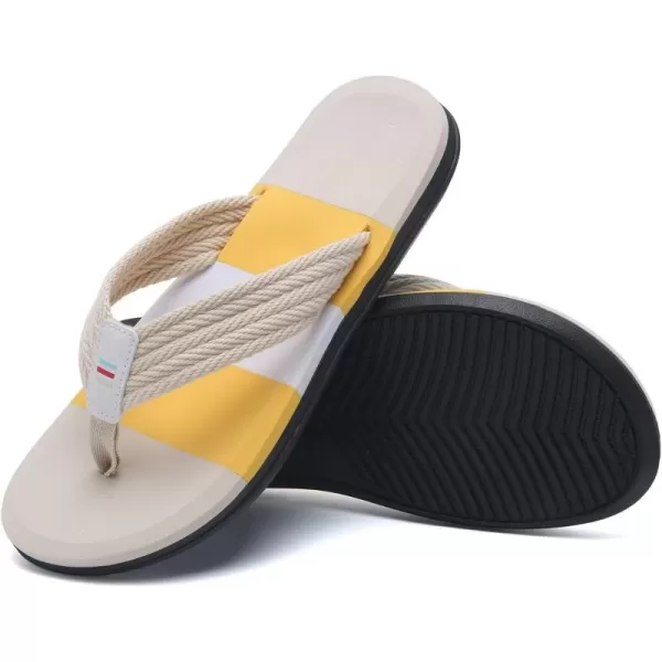 WateLves Mens-Flip-Flops-Thong-Sandals-with-Arch-Support Lightweight-Water-Shoes Open-Toe Comfort Summer-Beach-Slippers for Pool-Showers-Dorms Indoor-Outdoor