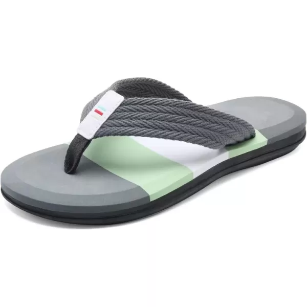 WateLves Mens-Flip-Flops-Thong-Sandals-with-Arch-Support Lightweight-Water-Shoes Open-Toe Comfort Summer-Beach-Slippers for Pool-Showers-Dorms Indoor-Outdoor