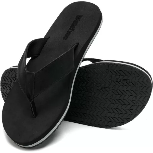 WateLves Mens-Flip-Flops-Thong-Sandals-with-Arch-Support Lightweight-Water-Shoes Open-Toe Comfort Summer-Beach-Slippers for Pool-Showers-Dorms Indoor-Outdoor