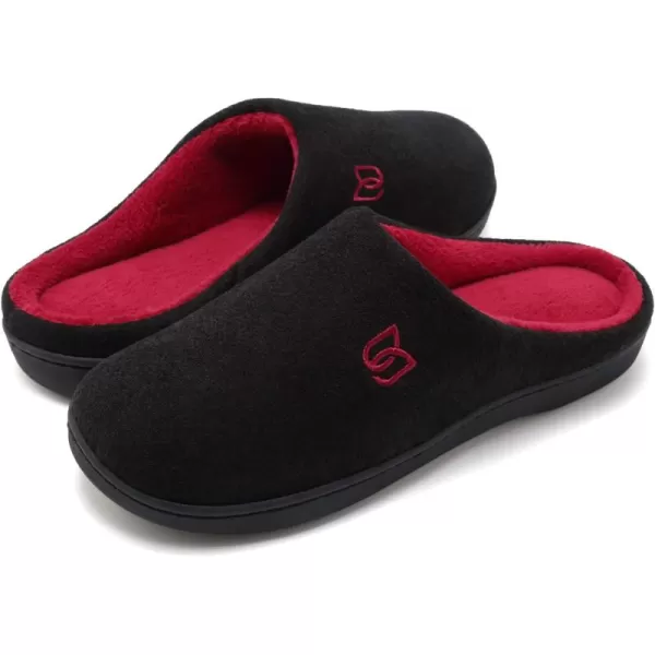 WateLves Men's and Women's Classic Memory Foam Slippers Comfort Plush Lining House Shoes for Indoor &amp; Outdoor