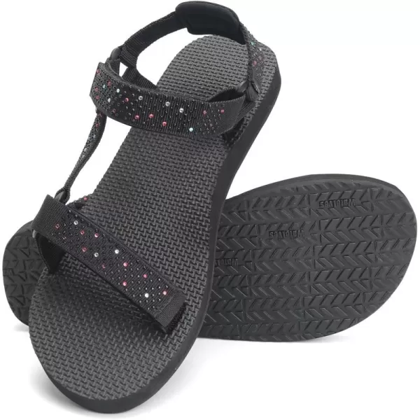 WateLves Womens-Sport-Sandals Outdoor-Hiking-with-Arch-Support Comfortable Webbing-Water-Athletic Beach-Shoes for Travel-Walking-Trekking-Camping