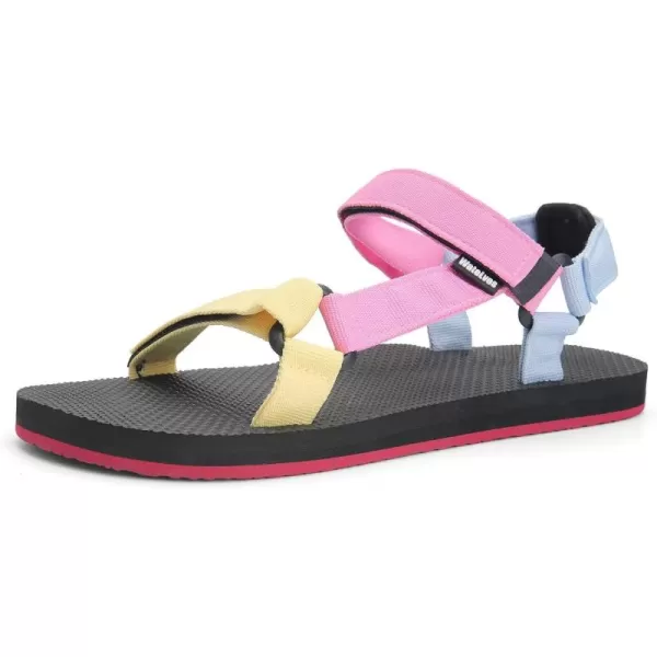 WateLves Womens-Sport-Sandals Outdoor-Hiking-with-Arch-Support Comfortable Webbing-Water-Athletic Beach-Shoes for Travel-Walking-Trekking-Camping