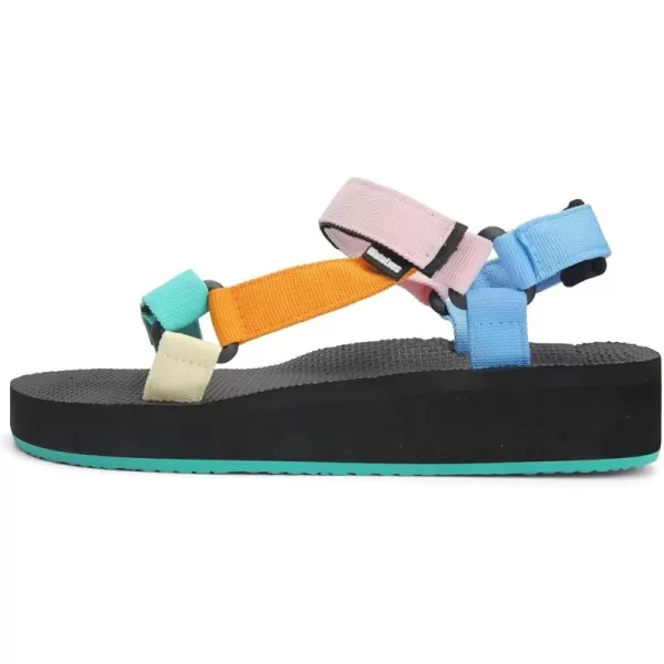 WateLves Womens-Sport-Sandals Outdoor-Hiking-with-Arch-Support Comfortable Webbing-Water-Athletic Beach-Shoes for Travel-Walking-Trekking-Camping