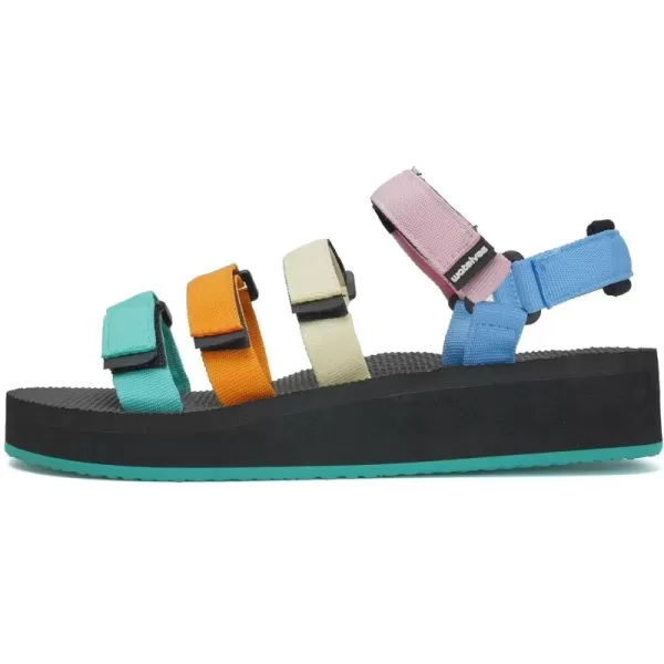 WateLves Womens-Sport-Sandals Outdoor-Hiking-with-Arch-Support Comfortable Webbing-Water-Athletic Beach-Shoes for Travel-Walking-Trekking-Camping