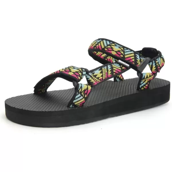 WateLves Womens-Sport-Sandals Outdoor-Hiking-with-Arch-Support Comfortable Webbing-Water-Athletic Beach-Shoes for Travel-Walking-Trekking-Camping