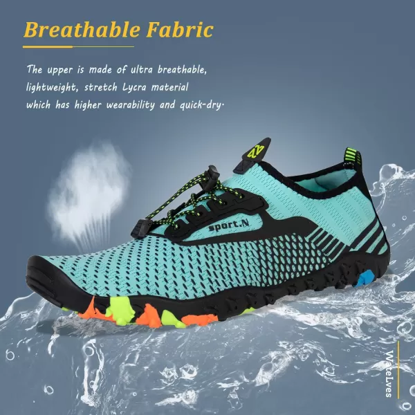 WateLves Water Shoes Mens Womens Beach Swim Shoes Quick-Dry Aqua Socks Pool Shoes for Surf Yoga Water Aerobics