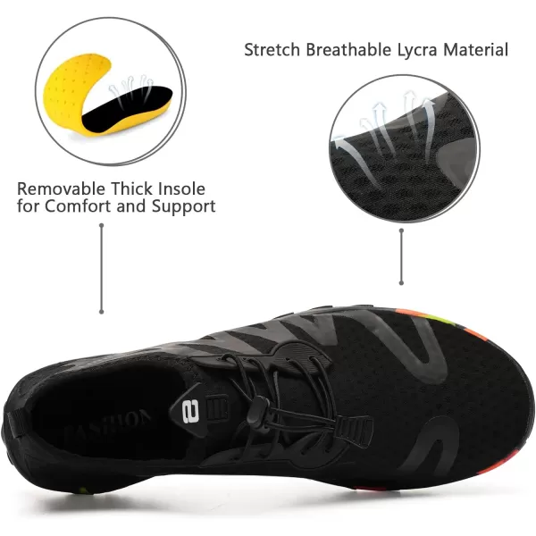 WateLves Water Shoes Mens Womens Beach Swim Shoes Quick-Dry Aqua Socks Pool Shoes for Surf Yoga Water Aerobics